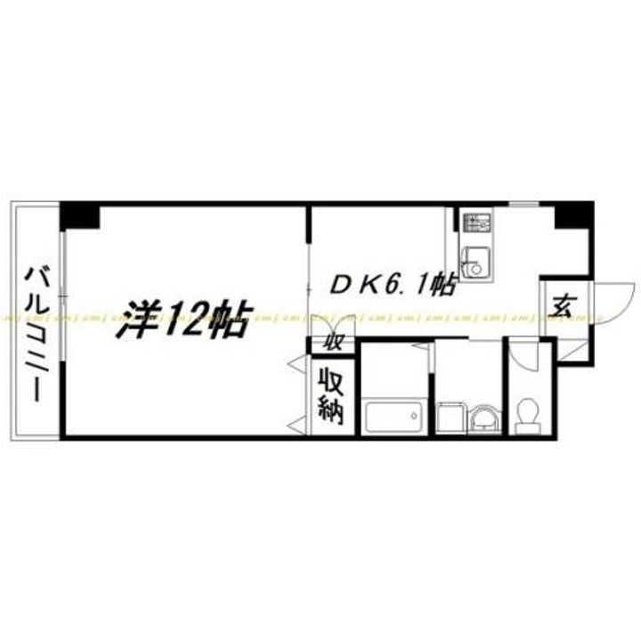 静岡県浜松市中央区小池町(マンション)の賃貸物件の間取り