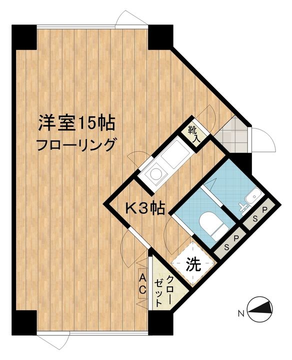 AZABU EAST336の間取り