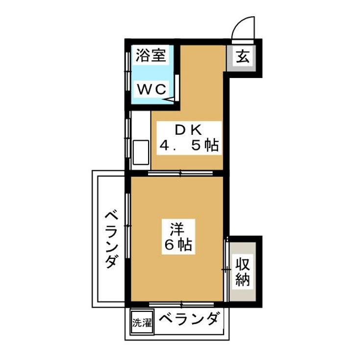 東京都品川区小山6(マンション)の賃貸物件の間取り