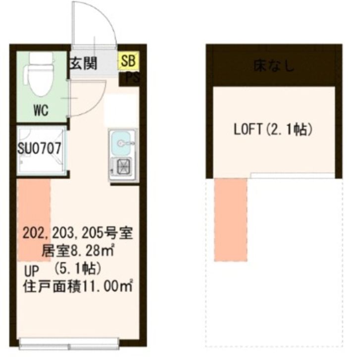 プランドール桜台の間取り