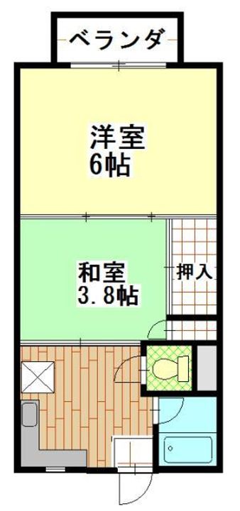 フジパレス中町の間取り