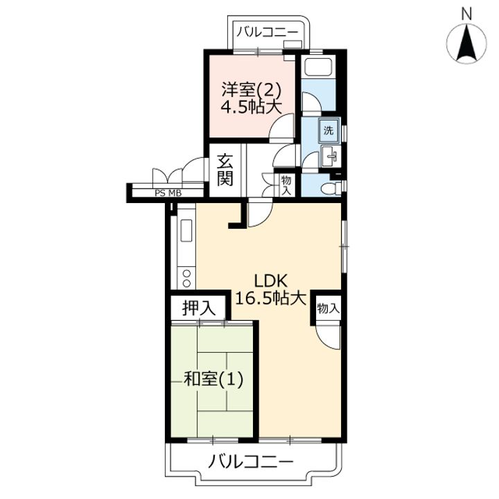 URさがみ野さくらの間取り