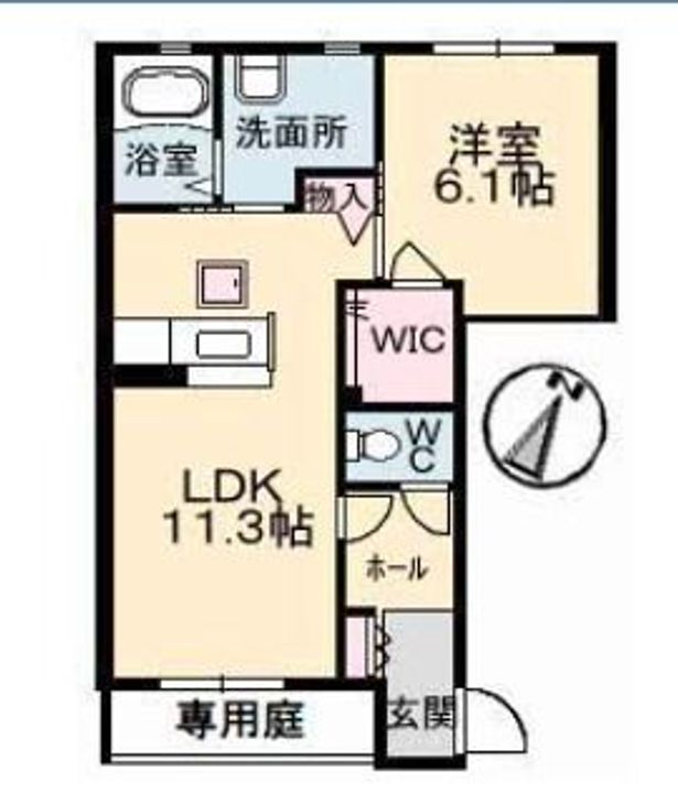 シャーメゾン小泉 A棟の間取り