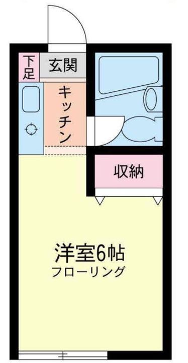 神奈川県横浜市神奈川区白楽(アパート)の賃貸物件の間取り