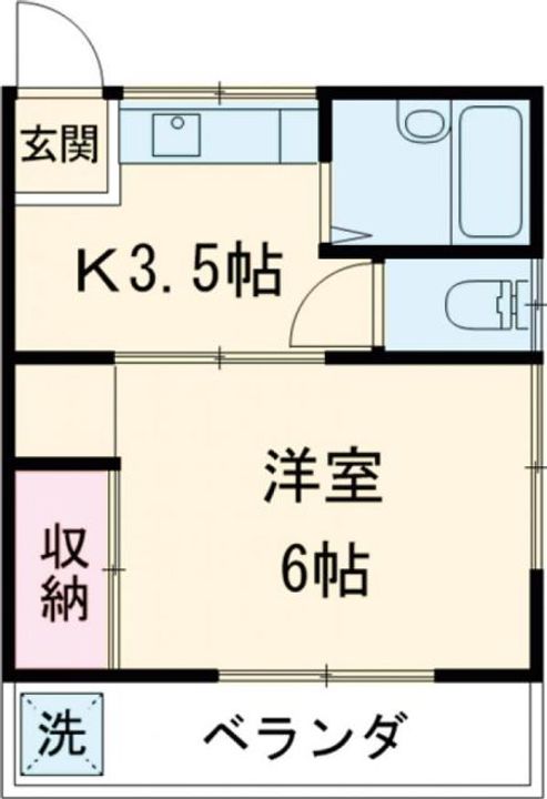 第一北野荘A棟の間取り