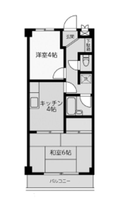 神奈川県川崎市川崎区渡田1(マンション)の賃貸物件の間取り