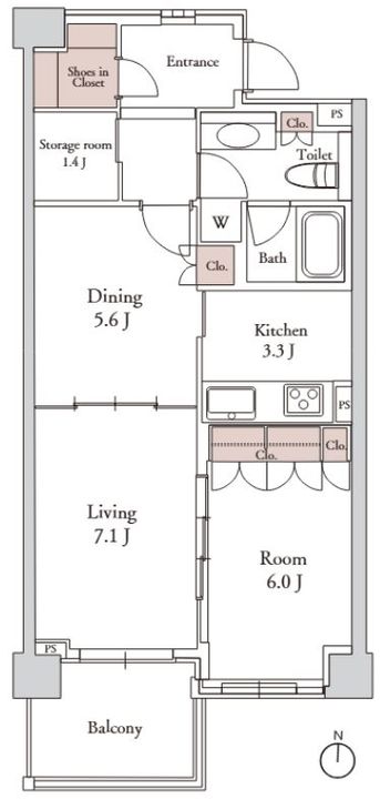 アデニウム高輪の間取り