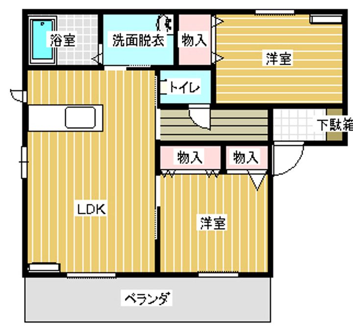 シャーメゾン大橋Aの間取り