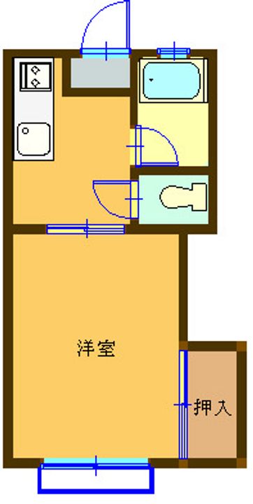コーポ鎌田Aの間取り