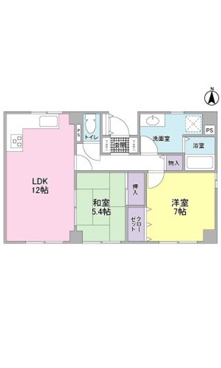 静岡県静岡市葵区安東2(マンション)の賃貸物件の間取り