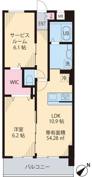 ソレアード茗荷谷の間取り
