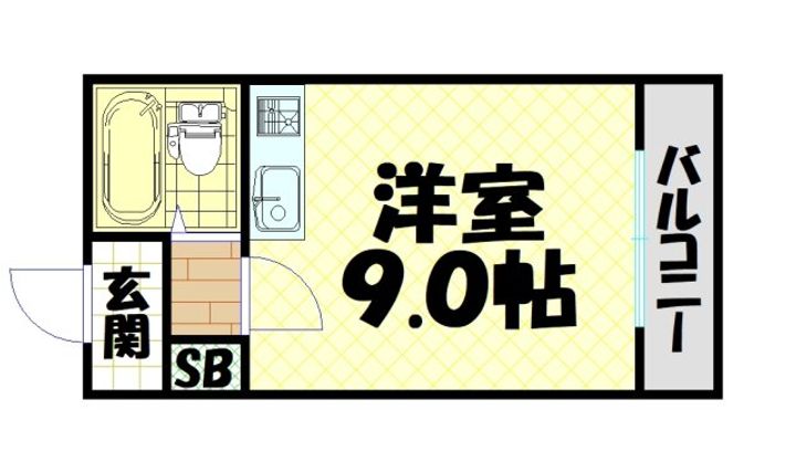 北堀江レジデンスの間取り