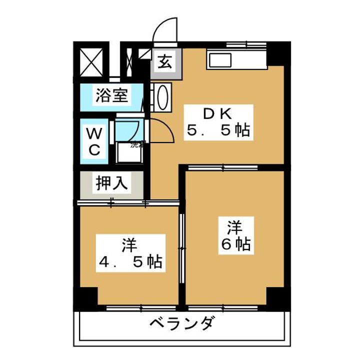 セントラルスクウェア秦の間取り