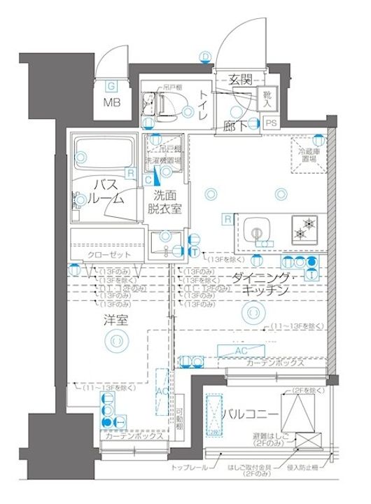 東京都江東区大島7(マンション)の賃貸物件の間取り