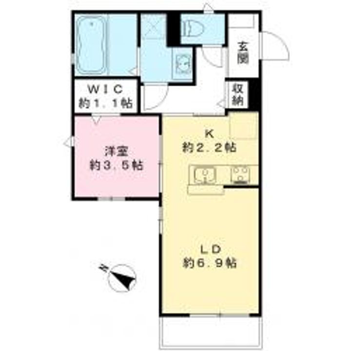 茨城県水戸市見川2(アパート)の賃貸物件の間取り