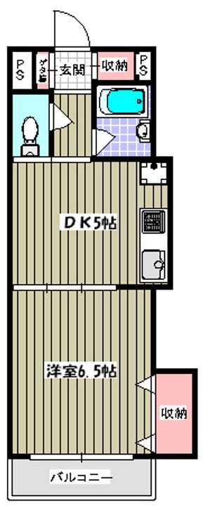東京都北区滝野川7(マンション)の賃貸物件の間取り