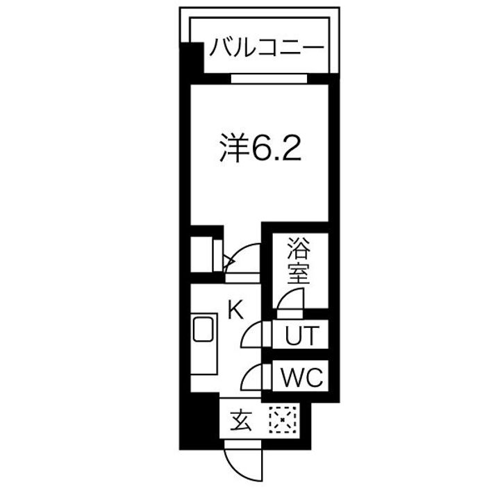 スプランディッド難波の間取り