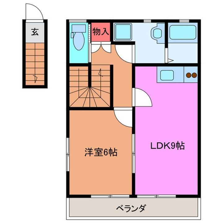 フェリチターレ Bの間取り