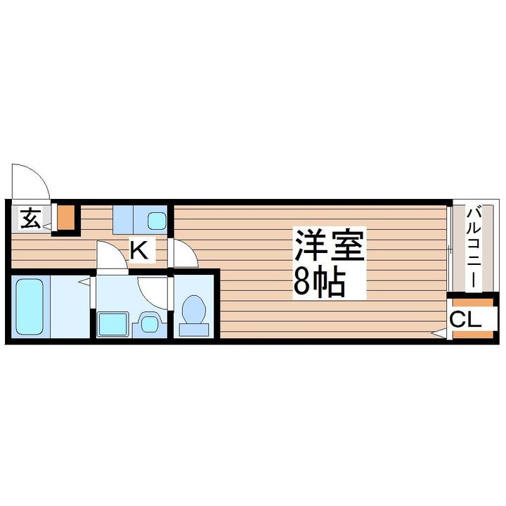 クレフラスト仙台駅北の間取り