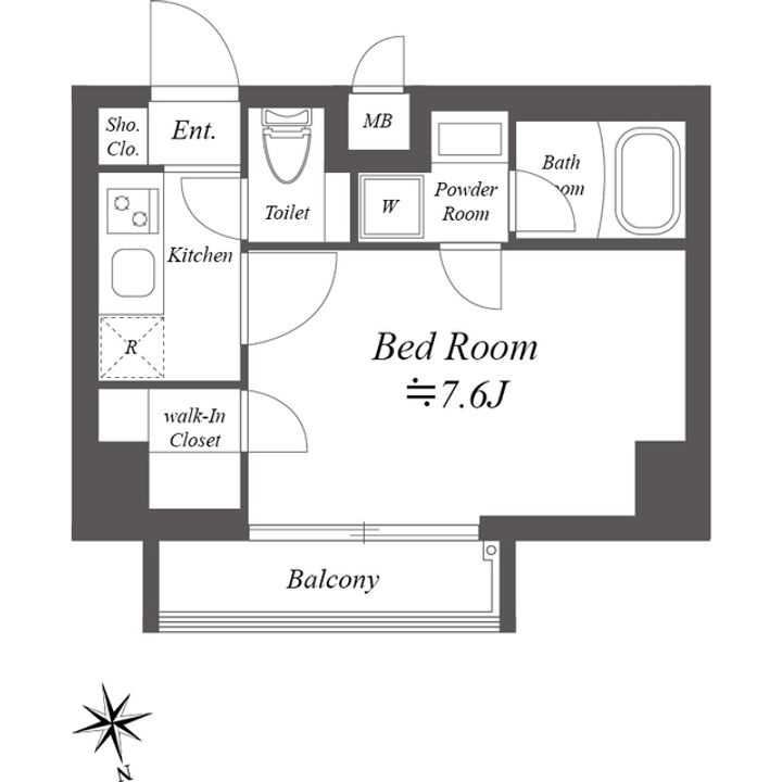 ルクレ木場親水公園の間取り