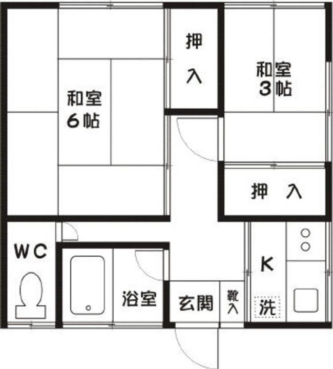 板倉アパートの間取り