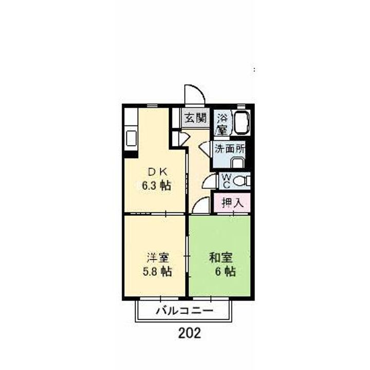 シャーメゾン西平原の間取り