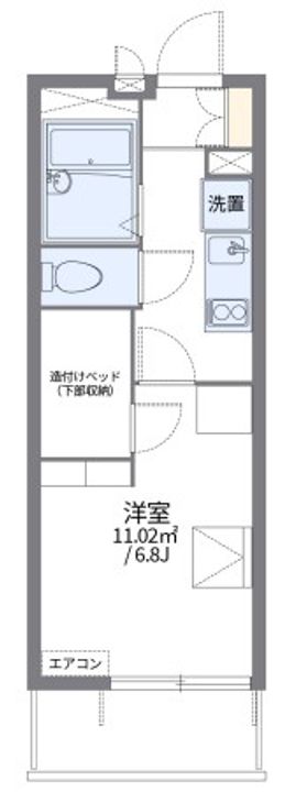 神奈川県川崎市中原区木月4(マンション)の賃貸物件の間取り