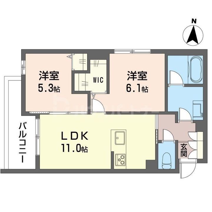 THE SENSEの間取り