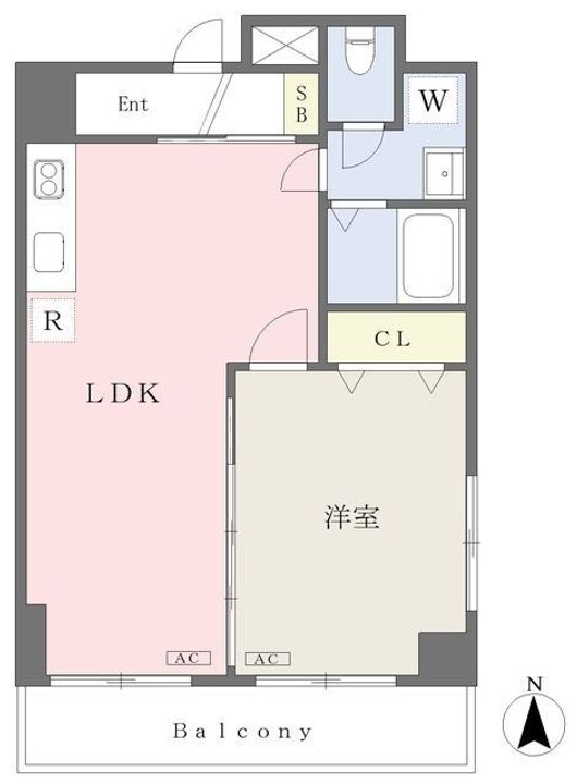 東京都中野区沼袋2(マンション)の賃貸物件の間取り
