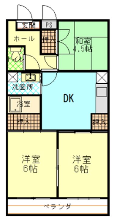プレーヌIIの間取り