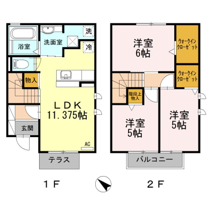 静岡県静岡市葵区北安東2(一戸建)の賃貸物件の間取り