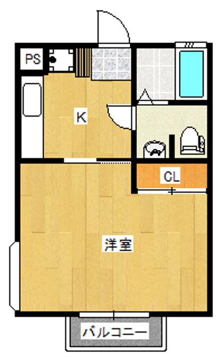 福島県郡山市堤下町(アパート)の賃貸物件の間取り