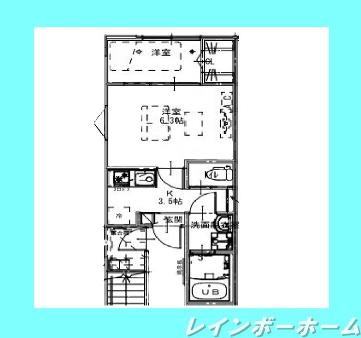 千葉県松戸市大谷口(アパート)の賃貸物件の間取り