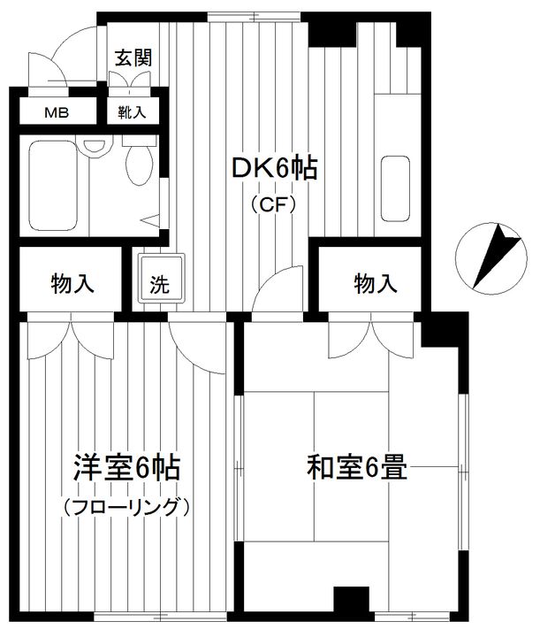 コーポラス神村の間取り
