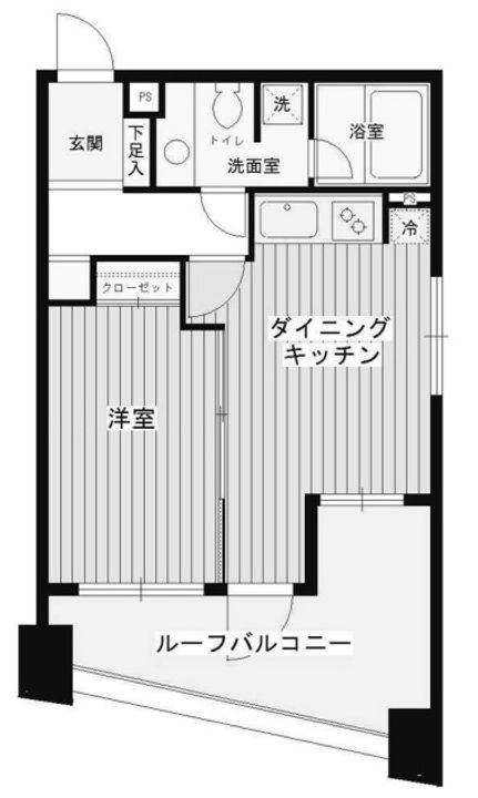 東京都千代田区西神田1(マンション)の賃貸物件の間取り