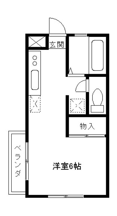 ベルエポック(マンスリーマンション)の間取り