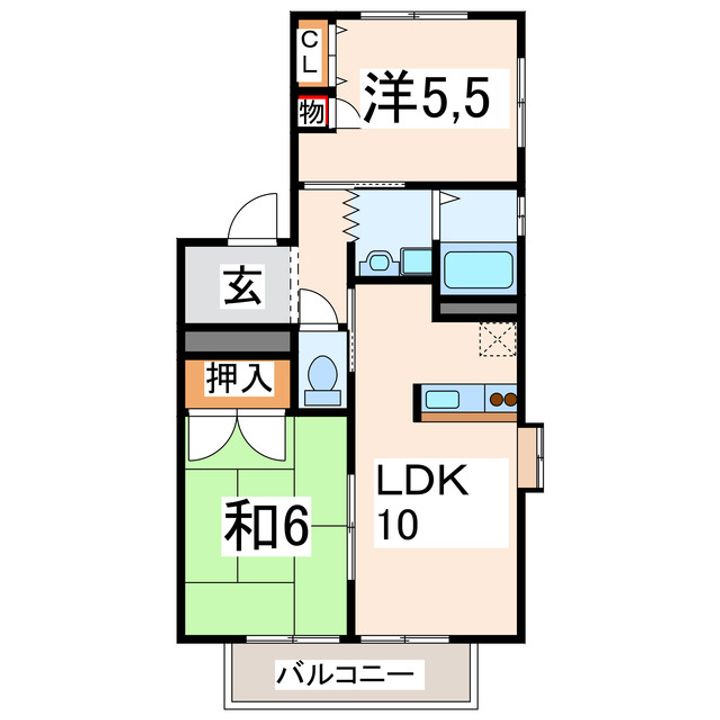 ディアス北門前の間取り