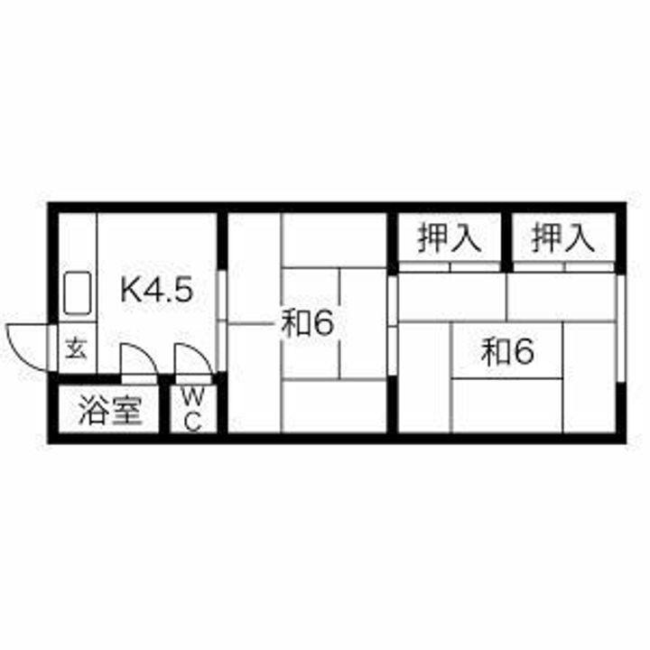新栄荘の間取り
