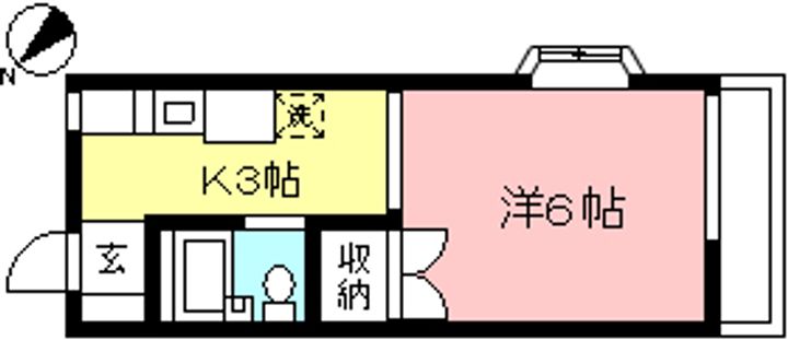 神奈川県相模原市南区相模台2(アパート)の賃貸物件の間取り