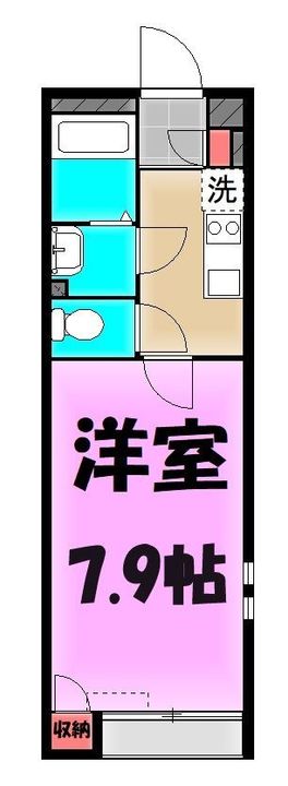 埼玉県川口市戸塚鋏町(アパート)の賃貸物件の間取り