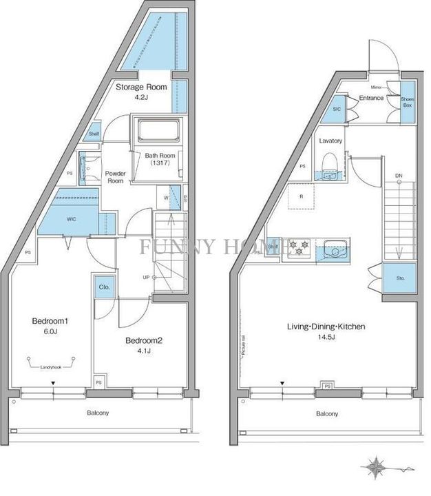 東京都杉並区永福3(マンション)の賃貸物件の間取り