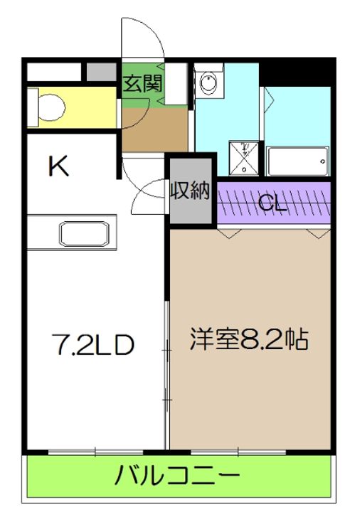 エピナール北久保の間取り