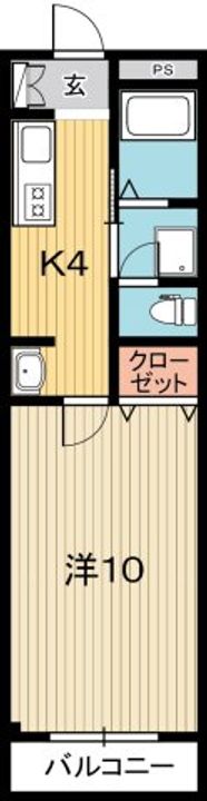 高知県高知市北久保(マンション)の賃貸物件の間取り