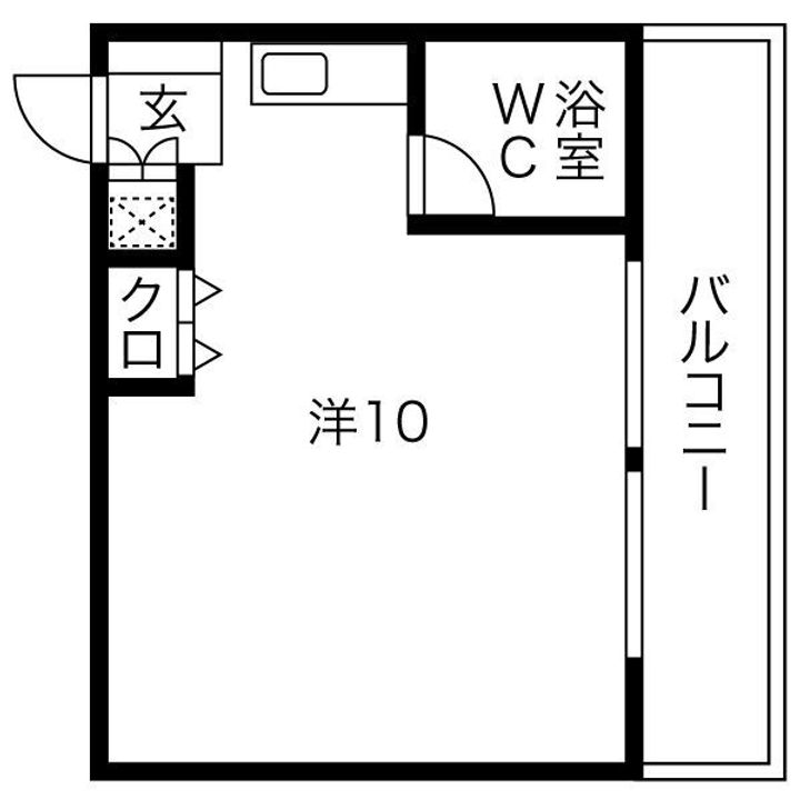 ハイツ水鐘の間取り
