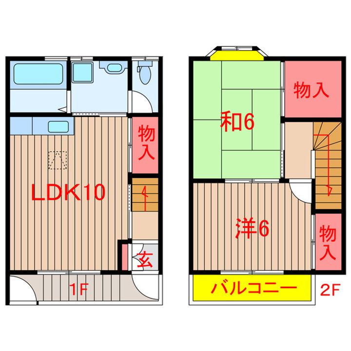 千葉県船橋市田喜野井4(一戸建)の賃貸物件の間取り