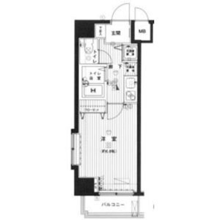 東京都渋谷区本町1(マンション)の賃貸物件の間取り