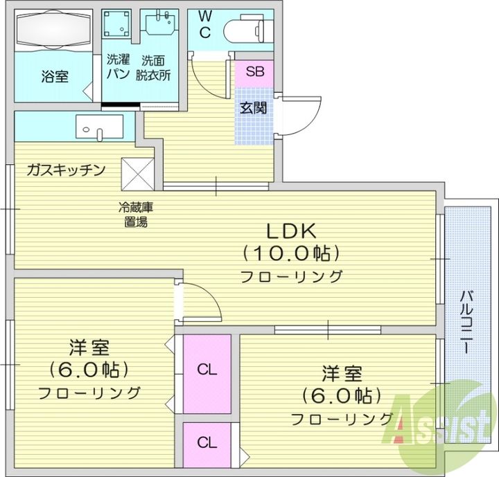 M.Sプレイス1の間取り