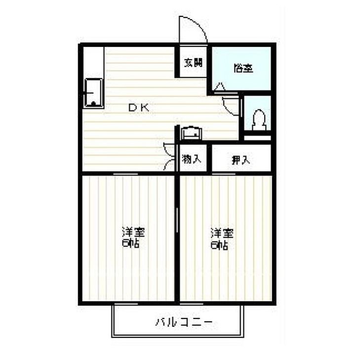 メアリータウン Bの間取り