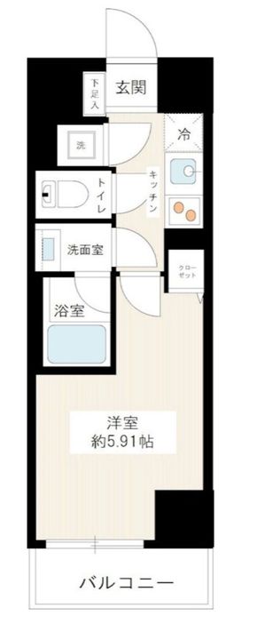 東京都中野区松が丘2(マンション)の賃貸物件の間取り