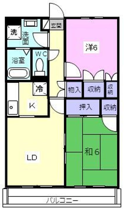 三重県伊賀市小田町(マンション)の賃貸物件の間取り